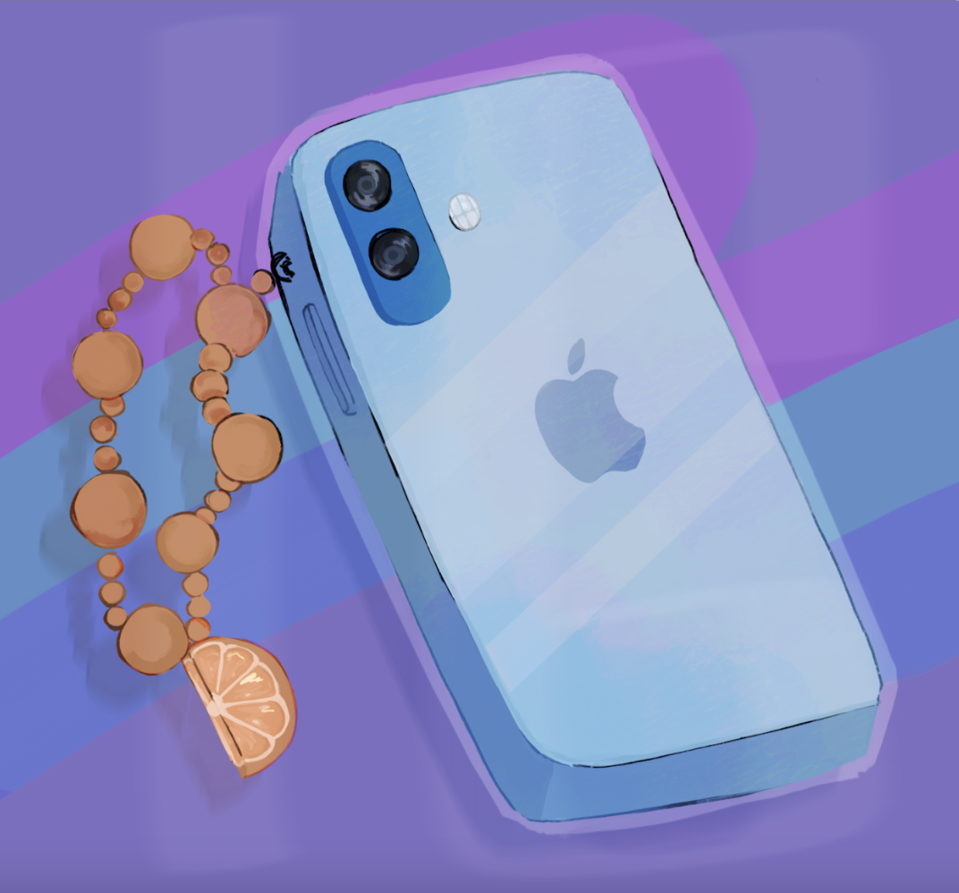 Illustration of new iPhone 16 by Eneida Chavez-Theiss